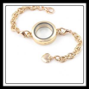 25mm Circle (Gold) Bracelet Locket