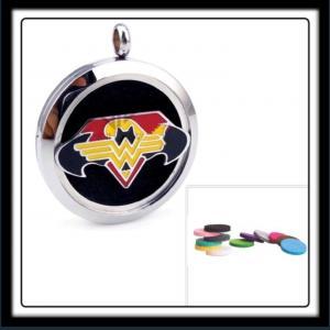 30mm Batman/Superman/Wonder Woman (Silver) Aromatherapy Locket
