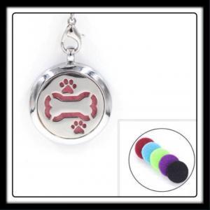 30mm Bone/Dog Paws (Silver) Aromatherapy Locket