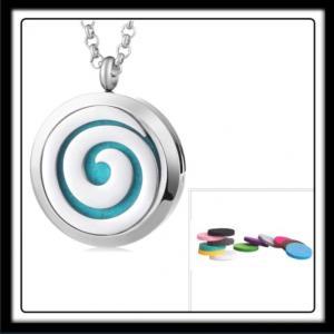 30mm Large Swirl (Silver) Aromatherapy Locket