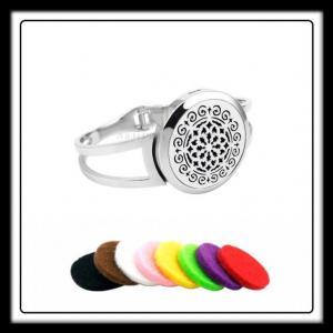 30mm Flower (Silver) Aromatherapy Bangle Locket
