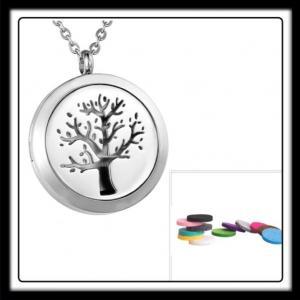 30mm Blooming Tree (Silver) Aromatherapy Locket