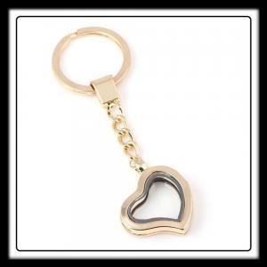 Heart Shaped (Gold) Keychain Locket