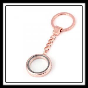 30mm Circle (Rose/Gold) Keychain Locket