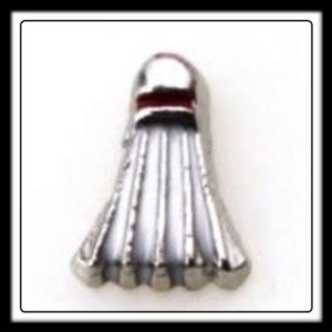 Badminton Birdie (White) Charm