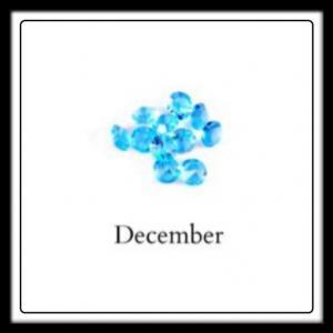 ​December Birthstone (Blue Zircon)​ Crystals