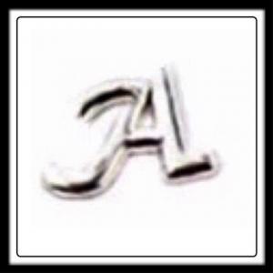 "A" (Fancy Lettering) Charm