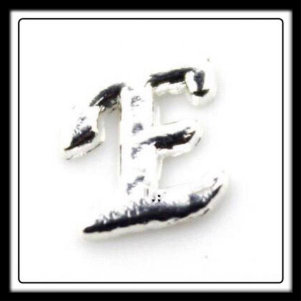 "E" (Fancy Lettering) Charm