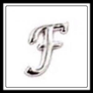 "F" (Fancy Lettering) Charm