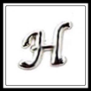 "H" (Fancy Lettering) Charm