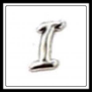 "I" (Fancy Lettering) Charm