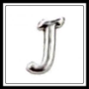 "J" (Fancy Lettering) Charm