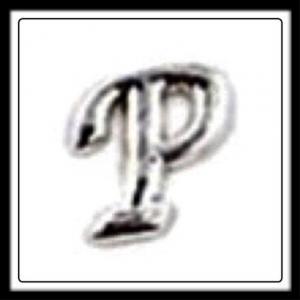 "P" (Fancy Lettering) Charm