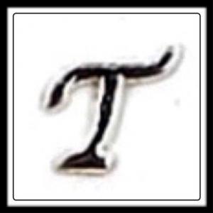 "T" (Fancy Lettering) Charm