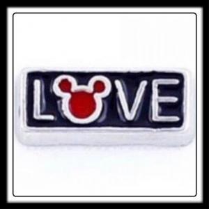 Love Mickey Mouse (Black/Red) Charm