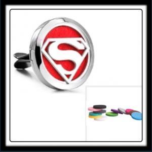 30mm Superman Aromatherapy Car Clip