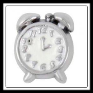 Alarm Clock (White) Charm