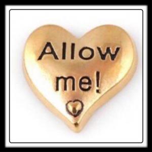 Heart "Allow Me" (Gold) Charm