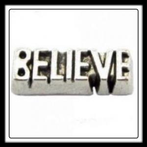 Believe (Square Font) Charm
