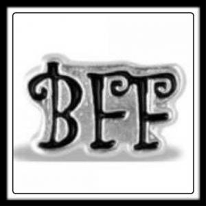BFF (Silver/Black) Charm