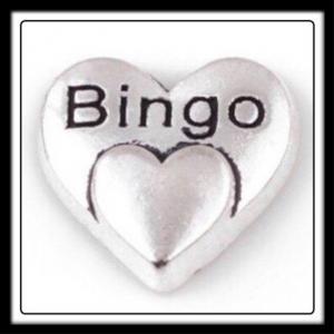 Heart "Bingo" (Silver) Charm