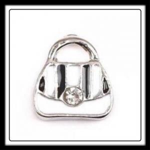 Handbag (Black & White) Charm