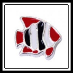 Fish (Red/White/Blue) Charm
