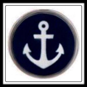 Anchor (Blue) Circle Charm