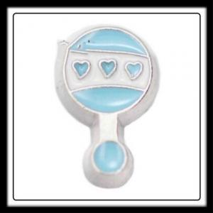 Baby Rattle (​Blue) Charm