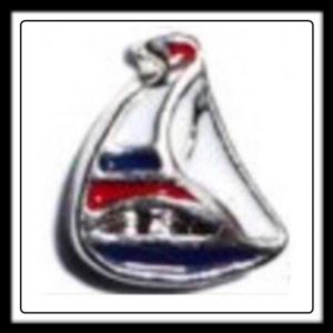 Sailboat (Red/Blue) Charm