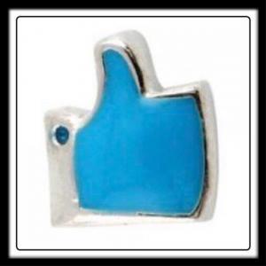 Thumbs Up Sign (Blue) Charm