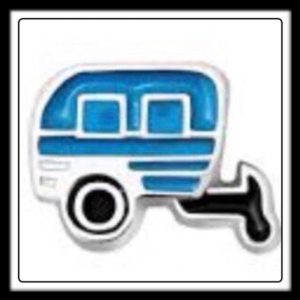 Camper (Blue) w/Hitch Charm