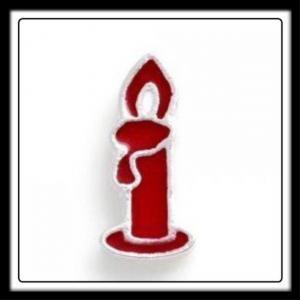 Christmas Candle (Red) Charm