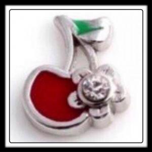 Cherry Flower w/Crystal Charm
