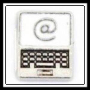 Computer (White) Charm