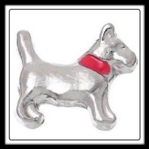 Dog w/(Red) Collar Charm
