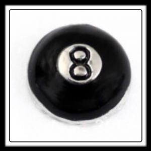 Lucky Eight Ball Charm