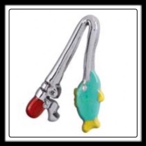 Fishing Reel w/Fish Charm