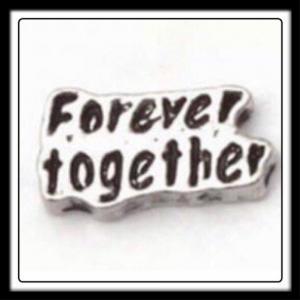 Forever Together (Silver/Black) Charm