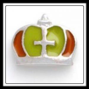 Crown (Green/Orange) w/Cross Charm