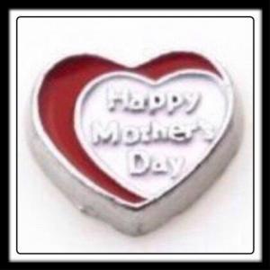 Happy Mother's Day Heart Charm