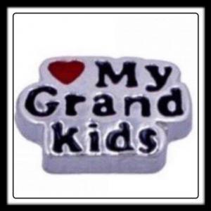 Heart My Grandkids Charm