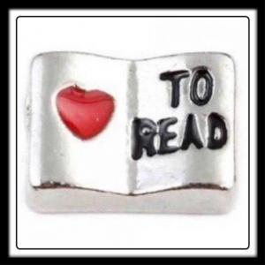 Love to Read Book Charm