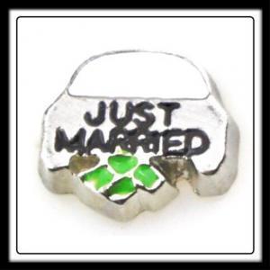 Just Married Car Charm
