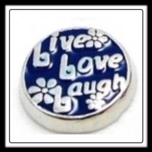 Live Love Laugh (Navy Blue) Charm