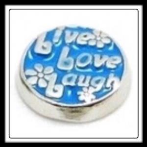 Live Love Laugh (Light Blue) Charm