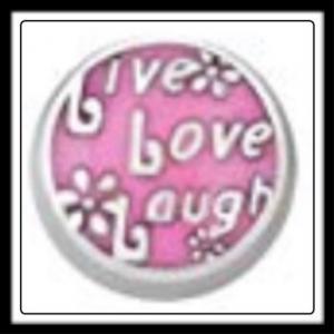 Live Love Laugh (Pink) Charm