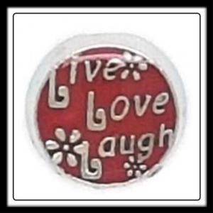 Live Love Laugh (Red) Charm