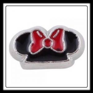 Minnie Mouse (Red) Bow Head Charm