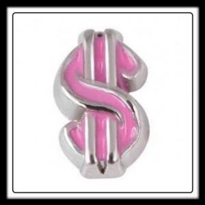 Dollar Sign (Pink) Charm